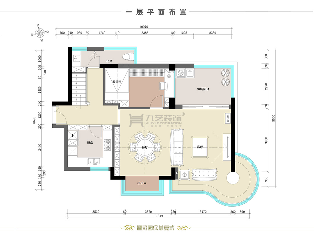 一層（céng）平麵布置（zhì）及立麵索引圖