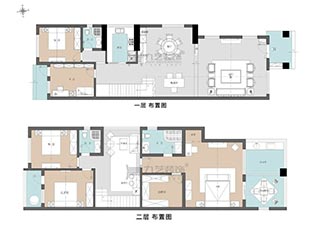 金碧禦水山莊-279㎡美式複古別墅